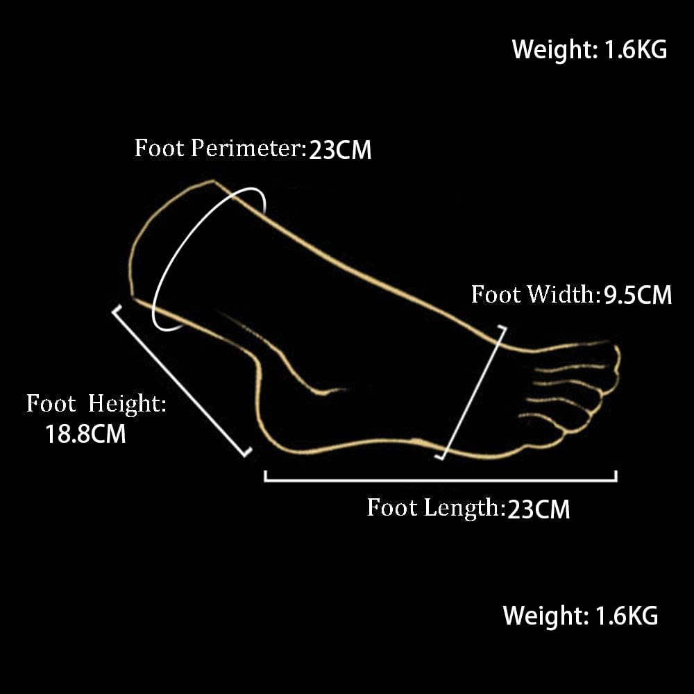 ZHY 1 Pair Soft Silicone Lifesize Female Mannequin Feet - Realistic Silicone Foot Mannequin Display Shoes, Sandal, Jewelry Display, Art, Sketch (with Skeleton, Platinum Vein Style)