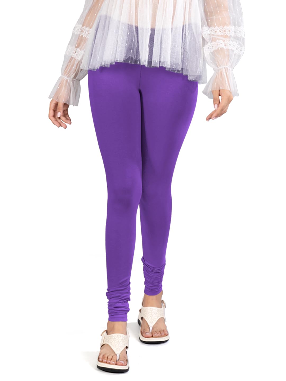 Womens Full Length Salwar Pant/Churidar Length Leggings/Trouser-image-1