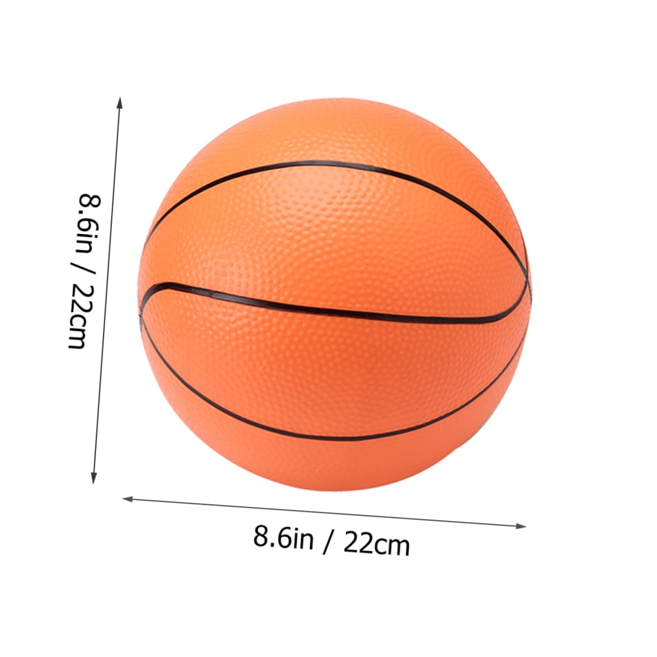 SUPVOX 5Pcs Inflatable Beach Balls Thickened Basketball for Easy to Deflate for Pool Beach Backyard Fun Portable and Lightweight Great for Family Games