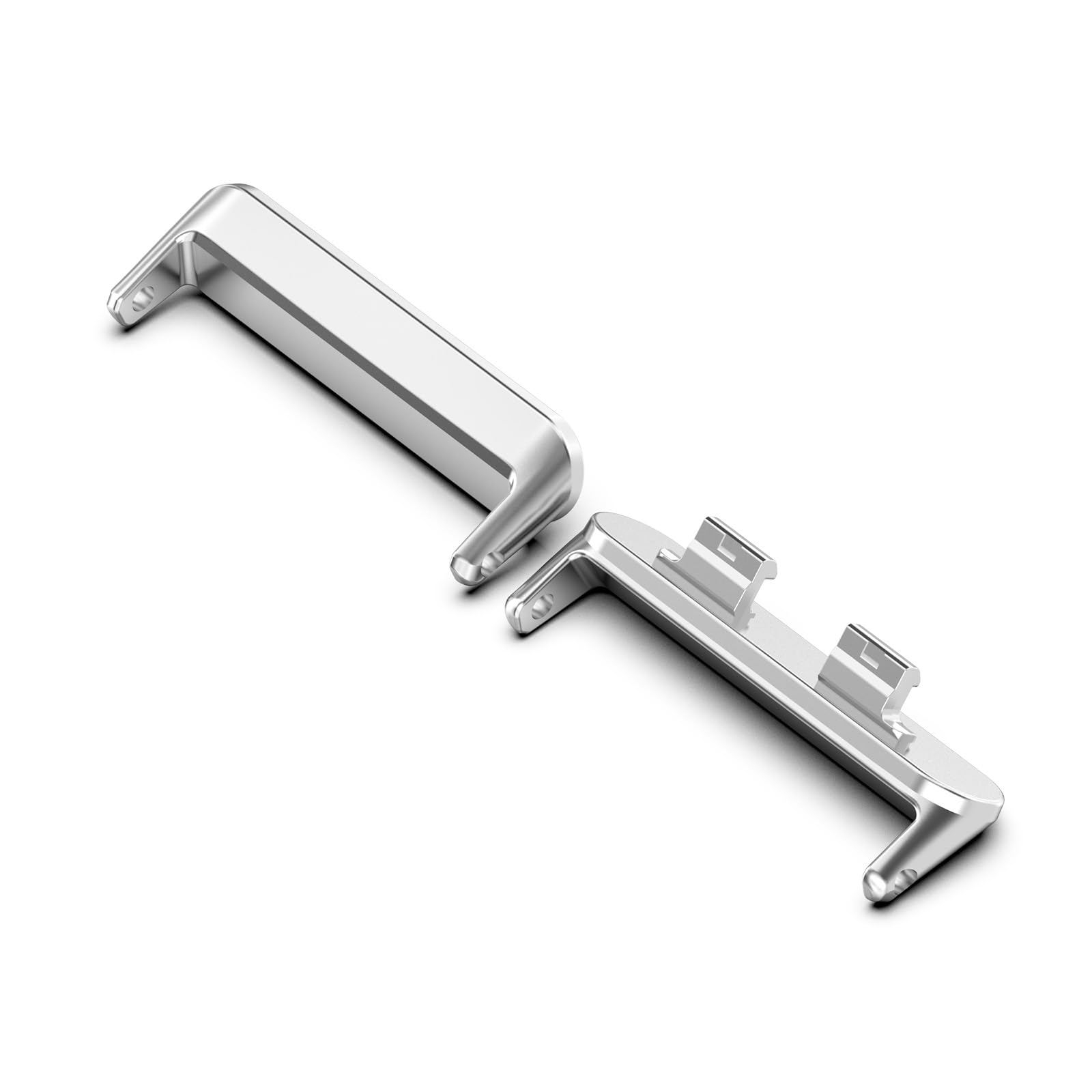 Watch Bands Connector Adapter Compatible with Huawei Band 11/Band 11 Pro Connector, Premium Metal Stainless Steel Strap Connector Accessories (Silver)