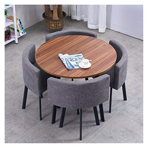 Büro-Konferenzraum-Business-Couchtisch-Set, Tisch- und Stuhlkombination, modernes Design, Freizeittisch, runder Marmortisch, einfacher Stil, Zuhause, Balkon, Wohnzimmer, Schlafzimmer, Büro (Farbe: B)