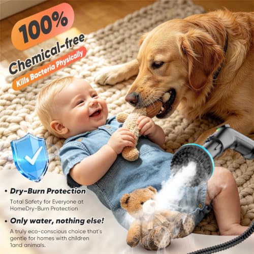 Image of Steam Cleaner for Home, Battery-Free Trigger Control, Steamer for Cleaning