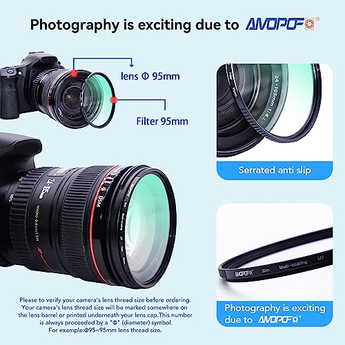 Filtre UV 95mm MC multi-couches pour objectif photo - 5