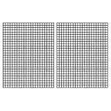 Kcvzitrds BBQ Grillmatte, Set mit 6 Grillmatten, antihaftbeschichtet, Grillmatte, kein Fisch,...