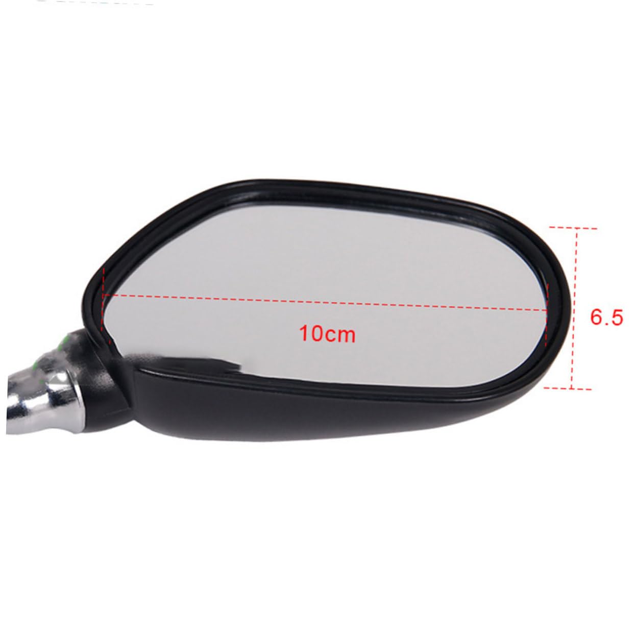 Mikikit 1Pair Rear View Mirror for Mountain and Road Bikes Rotating Bike Mirrors Lightweight and Scratch Resistant Easy Installation with Belt