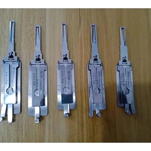 5 pièces HU66 v3 HU92 HU100 HU101 HU100R 2 en 1 Outil de crochetage automatique, Outil de crochetage et décodeur pour voiture, Lecteur de clé de voiture, Outils de serrurier professionnel