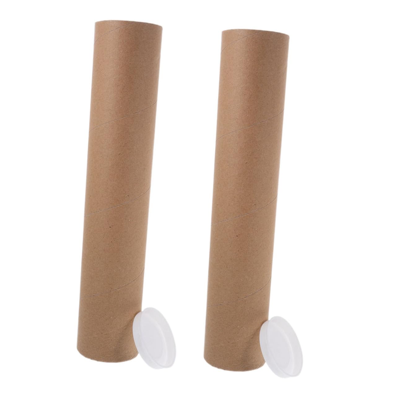 Housoutil 4 Set Tubo Di Carta Kraft Cilindro Cartone Arte Creazione Tubi Mailer Tubo Postale Per Poster Contenitori Di Spedizione Tubo Porta Poster Buste Postali Tubo Poster Cachi 2 Pezzi*4