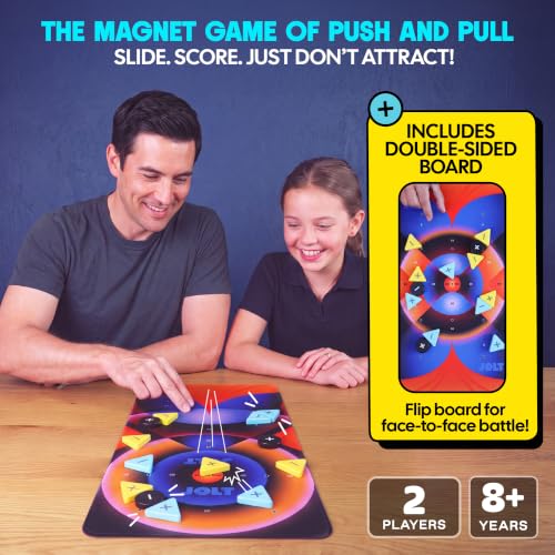JOLT – Le jeu magnétique familial de pousser et de tirer | Jeu de stratégie de jeu de palets magnétiques pour 2 joueurs | À partir de 8 ans – vue 2