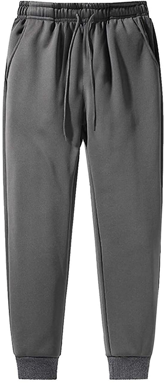 Pantalon De Jogging Doublé Polaire Sherpa, Pantalon De Jogging d'hiver for Homme, Pantalon De Survêtement avec 2 Poches Et Élastique for Le Sport, Les Loisirs