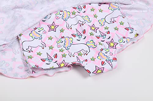 Image of Girls One Piece Unicorn Swimsuit Mermaid Swimwear Rainbow Bathing Suit
