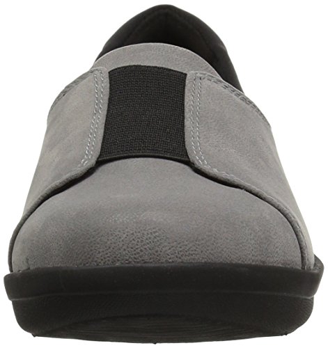 Clarks Ayla Band, Mocassino Donna, Grau Synthetik
