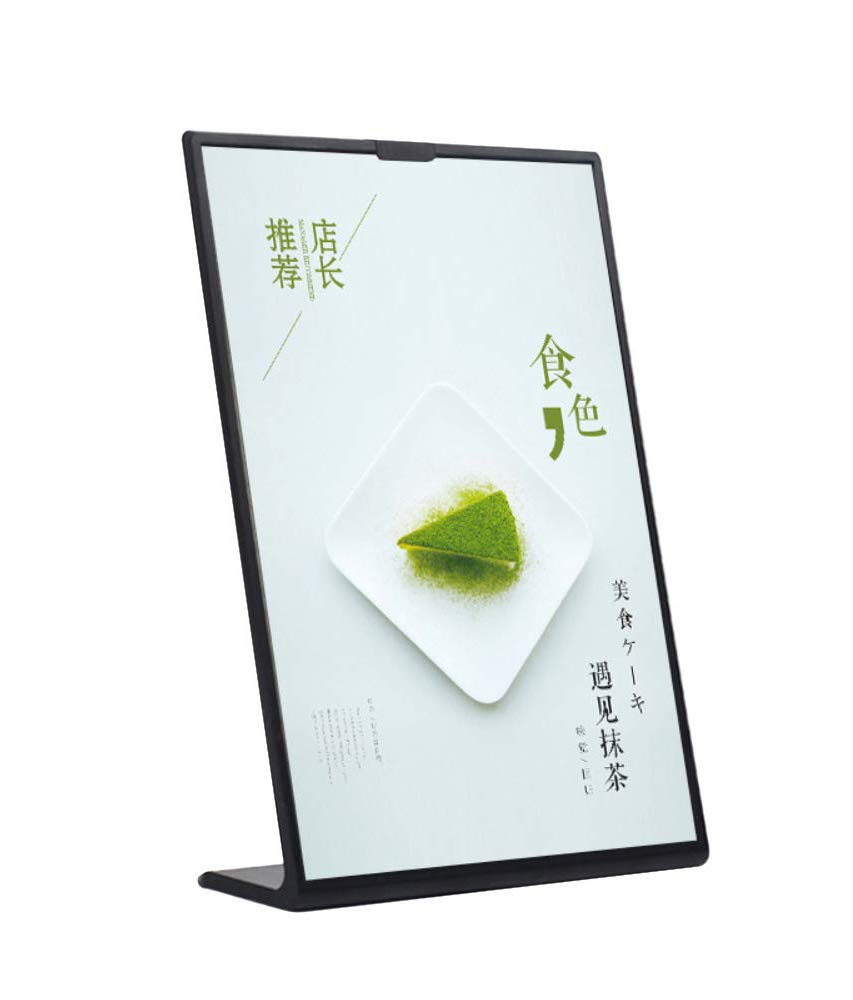 Amazon | 卓上POPスタンド L型 (ブラック, A4 ×1台) | POP広告