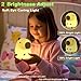 DREAMING MY DREAM Cute Capybara lamp,Squishy Capybara Night Light LED Rechargeable Novelty Animal Night Lamp,2 Levels Dimmable Nursery Nightlight for Kids,Touch Lamp for Bedroom