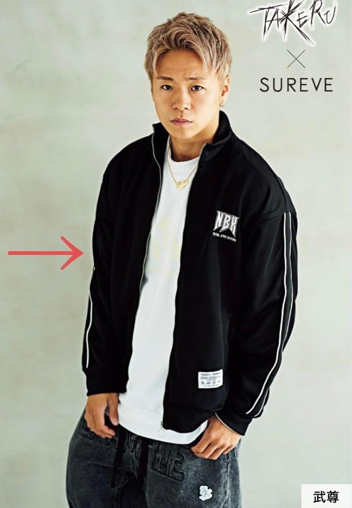 Amazon.co.jp: K-1 武尊 山本舞香 M 袖ライン ブルゾン TAKERU x