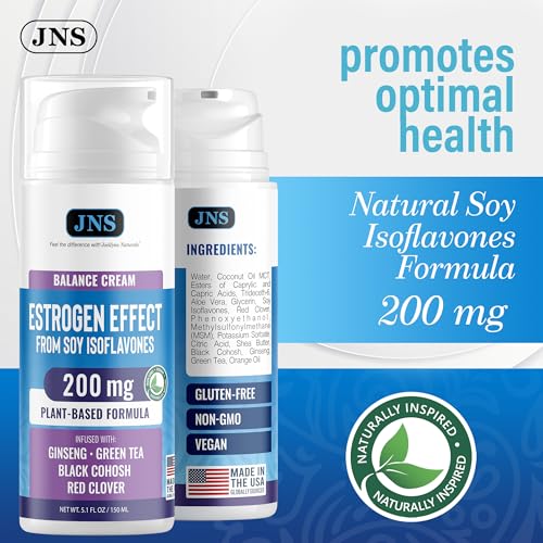Image of Joellyne Naturals Phytoestrogen Cream with Soy Isoflavones and Herbal Extracts, 5.1 oz