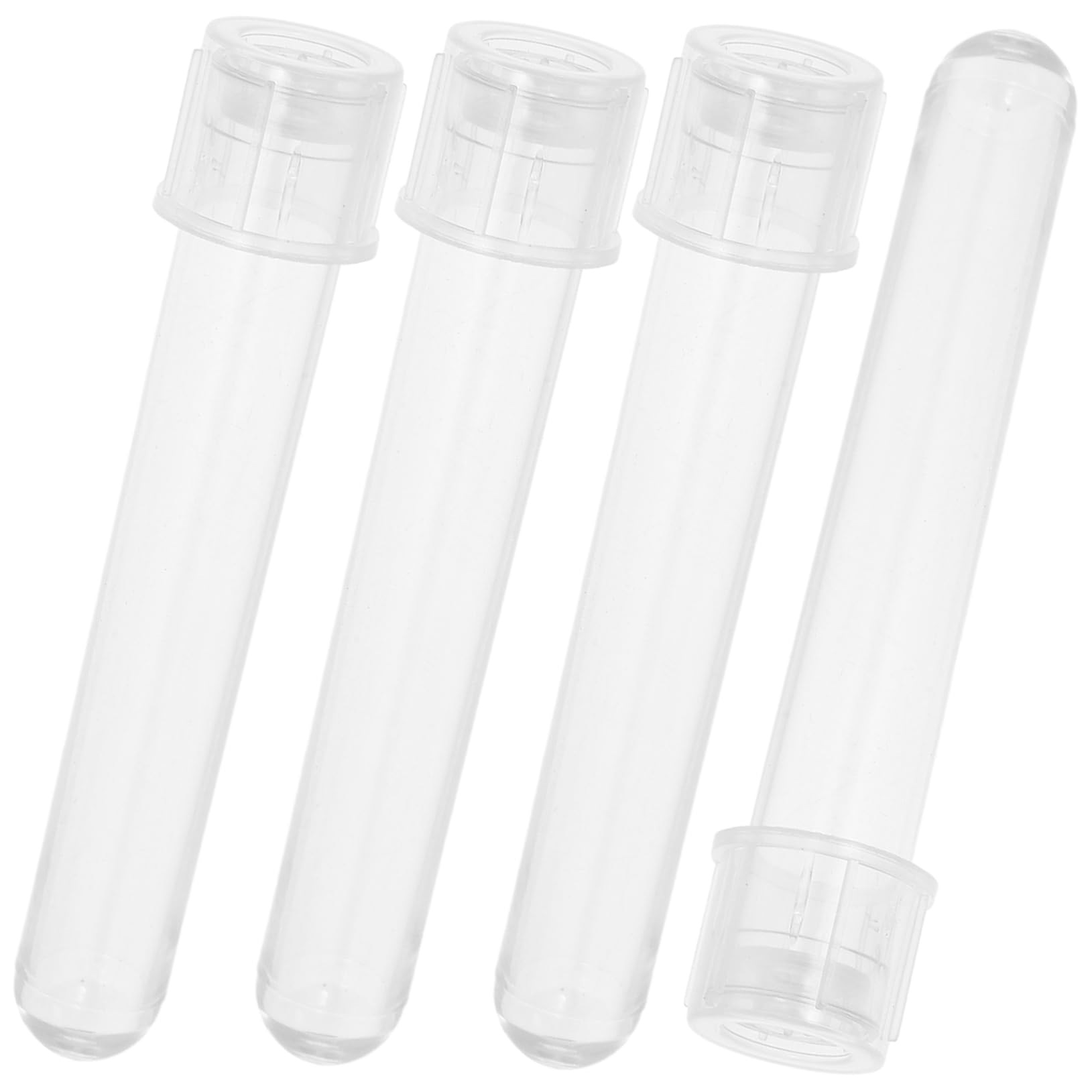 Mobestech 120pezzi Provette Plastica Con Coperchio Tubetti Per Campioni Di Liquidi e Cellule Per Laboratori e Uso Viaggi Trasparenti e Leggeri
