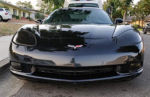 Subject 9 - Fits: Corvette (Base) Pre-Cut Vinyl Overlay Complete Headlight And Taillight Plus (2005 2006 2007 2008 2009 2010 2011 2012 2013) Dark #TOP5