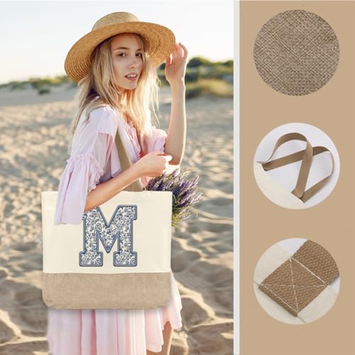 Bolsa Tote de Lona Initial Canvas para Mujer miniatura 4
