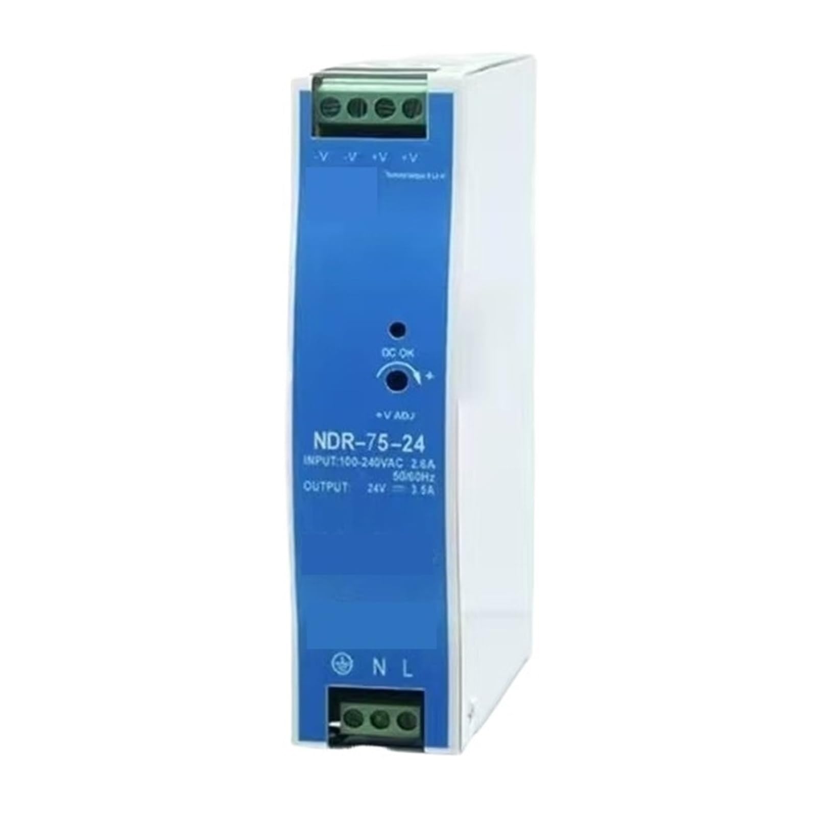 Alimentation Rail DIN NDR-75-24 industrielle 24V pour automatisme lot 10