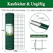 Amagabeli 1M X 25M drahtgitter Drahtzaun Gartenzaun Maschendraht Grünen Maschenweite 75 x 100mm Drahtgitter-Rolle Gartenzaun RAL6005 Kaninchendraht Metall Drahtg Forstzaun Gitterzaun Drahtzaun