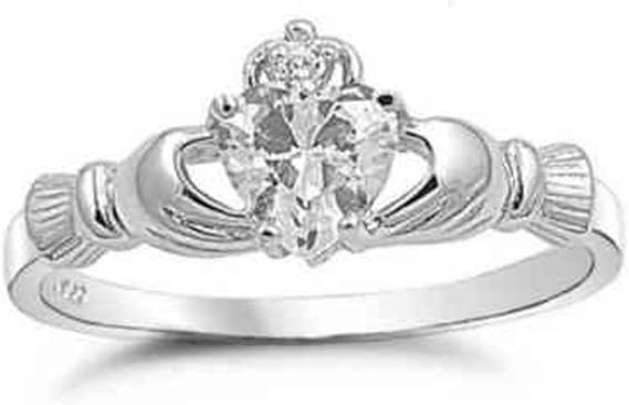 Amazon ジルコニア ハートが輝くリング 14号 愛 友情 幸せの象徴 特別な指輪 世界中から愛されるアイルランド発クラダリング リング 通販