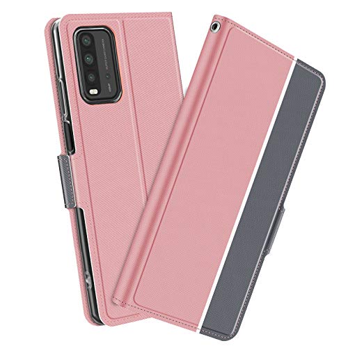 Xiaomi Redmi 9T �p �蒠�^�X�}�z�P�[�X ���[�Y�S�[���h���O���[ �c�[�g���J���[ �J�o�[ �}�O�l�b�g ������� �|�P�b�g �V���v�� (Xiaomi Redmi 9T, ���[�Y�S�[���h���O���[)