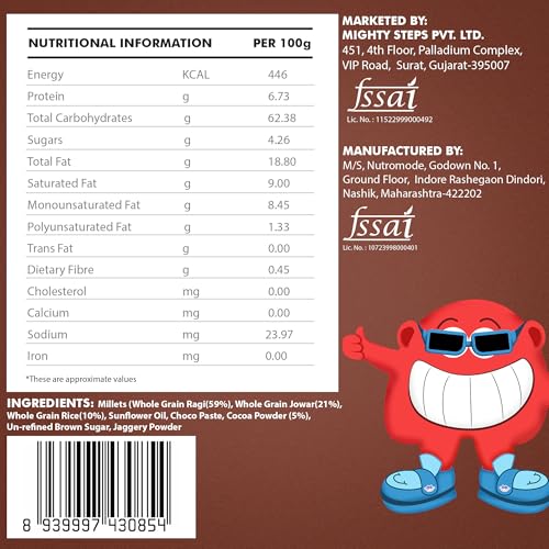 Image of BE'BE' BURP Healthy Puff Snacks| Choco Bounce|Not Fried, Baked Puffs Protein Snacks|No Maida & Gluten-Free|Travel-Friendly|35Gms Each (Pack Of 4)