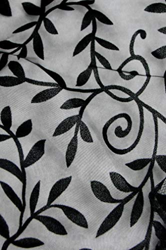 Charmian Women's Steampunk Retro Gothic Vintage Satin High Low Skirt With Zipper Black Small #TOP5