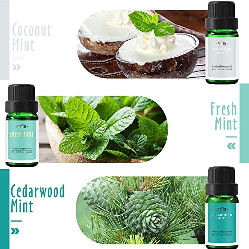 Woodland Fragrance Oils, Mitflor 12 Bottles Premium Scented Oils For Diffuser, Mint, Forest, Soap, Candle Making, Cedarwood, Pine Forest, Cedarwood Mint, Aromatherapy Oils Gift Sets #TOP4