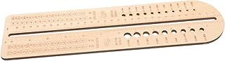 Wooden Sock Measurement Ruler for Knitting Crochet Size Gauge Tool for Sock Blockers for Beginners and Experienced Knitters for Weaving and Displaying