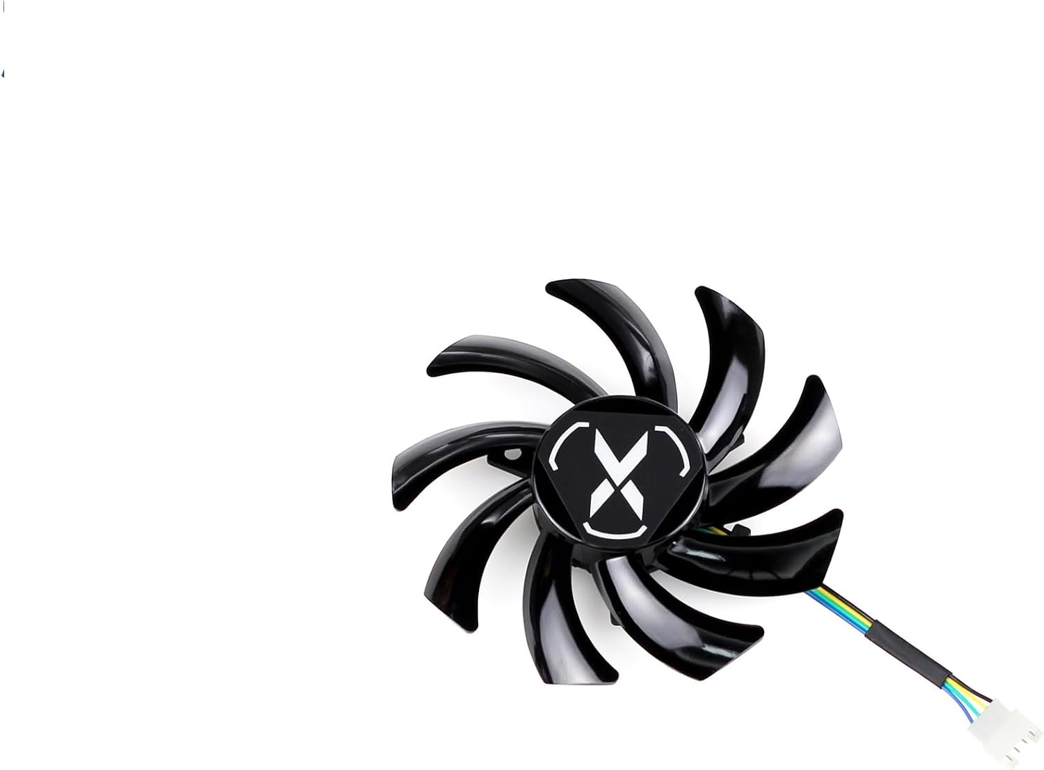 85MM T129215SU RX 6700 XT Cooling Fan for XFX Speeder SWFT 309 Radeon Graphics Card Cooler(Black 1-Fan)
