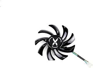 85MM T129215SU RX 6700 XT Cooling Fan for XFX Speeder SWFT 309 Radeon Graphics Card Cooler(Black 1-Fan)