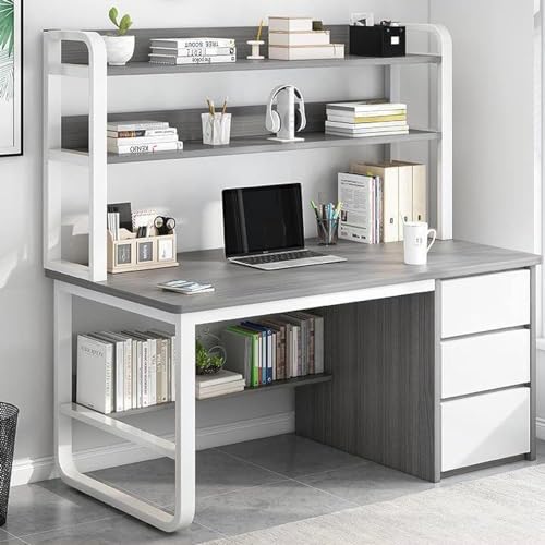 Bureau de bureau à domicile industriel de qualité avec clapier chic
