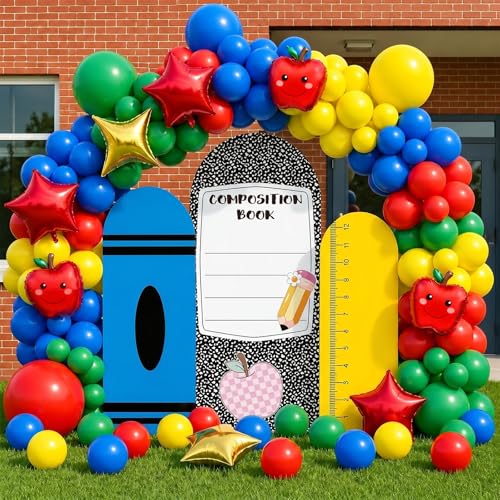 Housse de toile de fond pour arche de rentrée scolaire 1,2m 1,5m 1,8m
