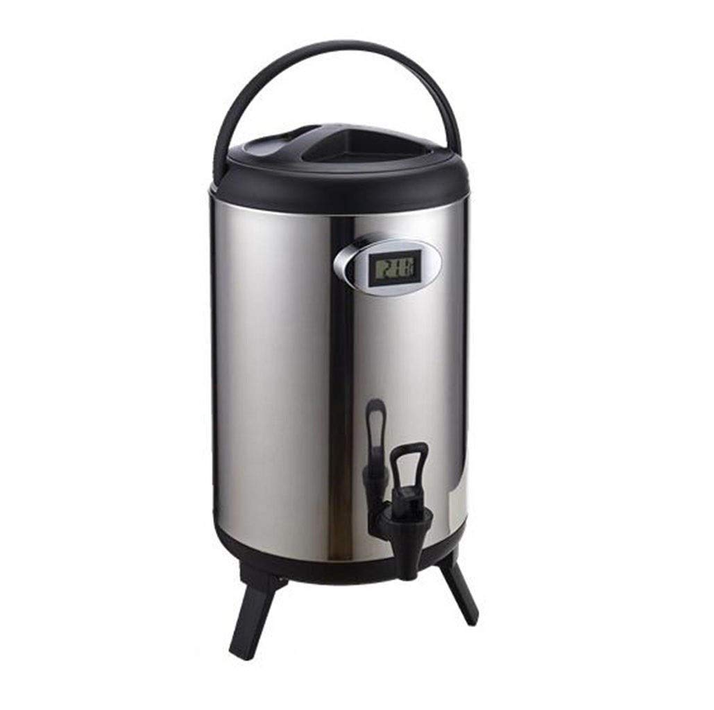Caldera de Aislamiento Barril Catering Agua Caliente té Cilindro con Pantalla de Temperatura Conveniente for Tea Shop Cocina Que Cocina Reunión de la Familia 8L / 10L / 12L