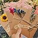 Imagen de Yuqilin 15 Piezas Tarjetas Personalizadas Sobres Papel Kraft Tarjetas de Felicitación de Flores Secas Felicitación Creativas Postales Decoradas Home Deco para Persona Especial Invitaciones Más