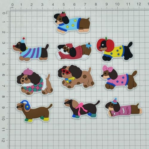 GWRFVIL Lot de 10 breloques décoratives pour chaussures d'animaux domestiques pour filles et garçons - Breloques décoratives pour chaussures, bracelets, cadeaux de fête – vue 8
