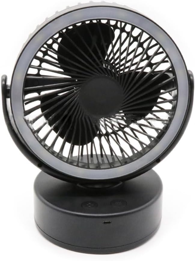 Fans, Camping Fan with Hanging Hook Ceiling Fan Battery Operated/USB Charging for Hiking, Fishing, Barbecue