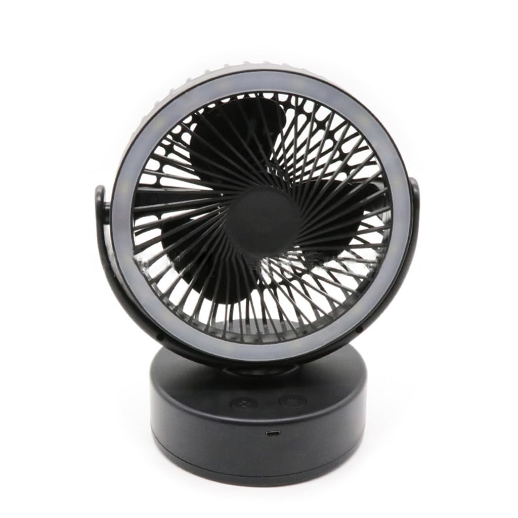 Buxuaaaa Camping Portable Fan LED Tent Lamp with Ceiling Fan Desk for Outages Portable Camping for Tent