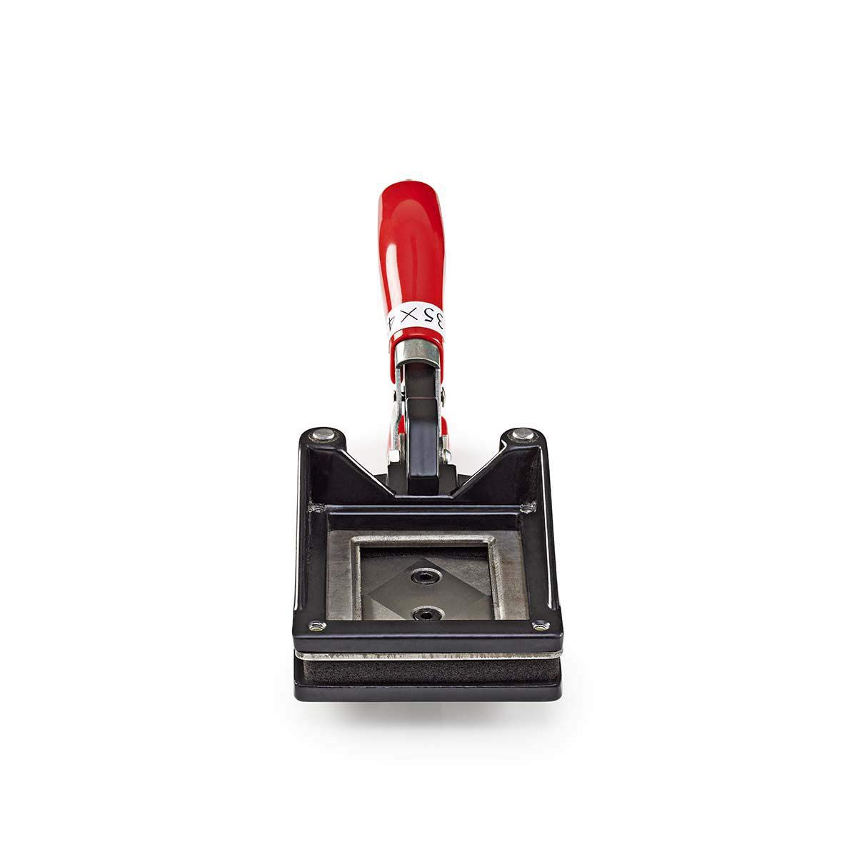 Taglierini per foto passaporto - 35 x 45 mm - Metallo - Nero/Rosso