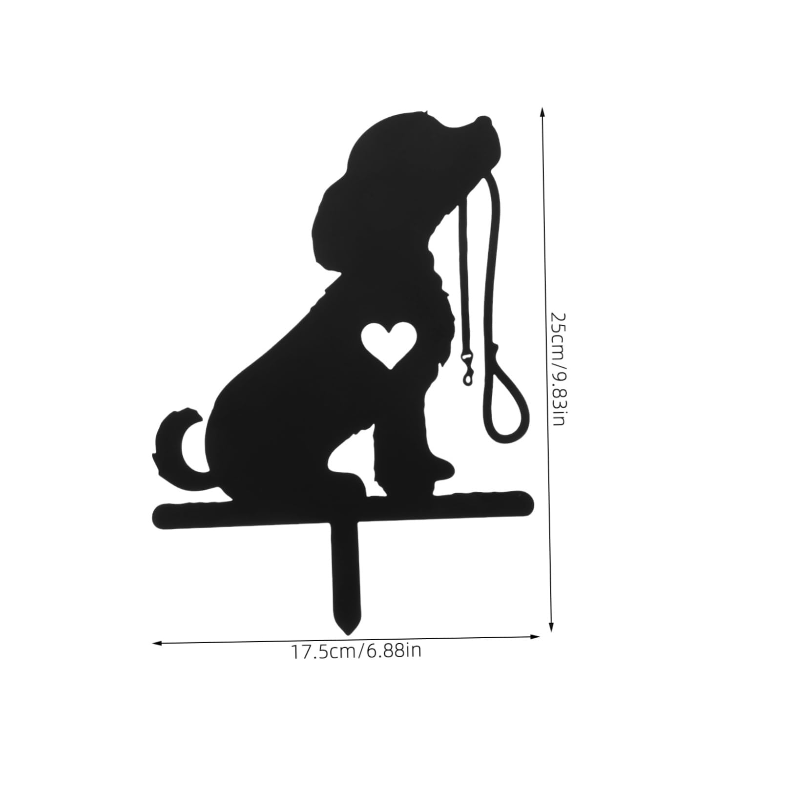 Decorazione Da Giardino Con Picchetto Per Cani Metallo Statuetta Artistica Per Esterni Ornamento Per Cortile e Recinzione Per Giardini e Spazi All Aperto