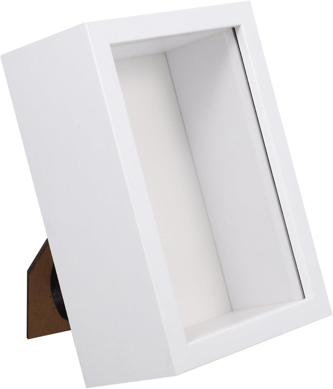 Cabilock Display Frame for Insect Specimens White Glazed Box Display Frame Decorative Craft for Dried Flowers and Objects Deep Sturdy for Home Decoration