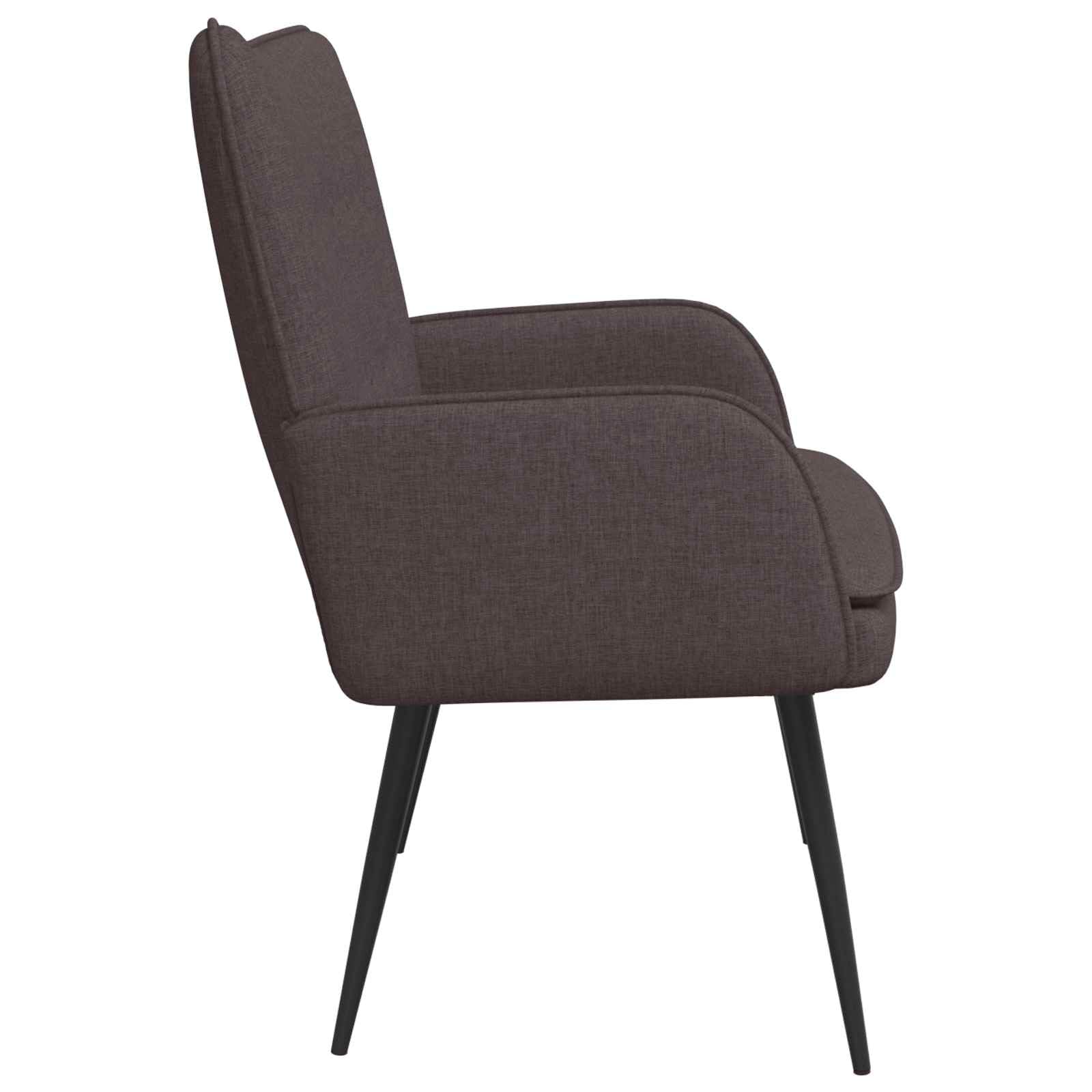 Zweisitzer Couch Dunkelbraun 115 x 61 x 87 cm Stoff mit Schlaffunktion und ausziehbarem Gästebett für Wohnzimmer, Büro, Lounge, skandinavisches, modernes Design