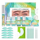 Improved Formula Lash Lift & Brow Lamination Kit, Eyelash & Eyebrow Perm Curling Lifting for Home DIY Use, Long-Lasting 6-8 weeks Professional Salon-Quality Results