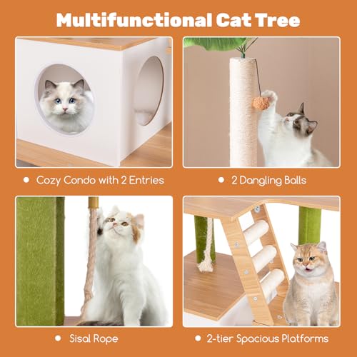 Árbol rascador para gatos con escondite para arena PETSITE miniatura 7