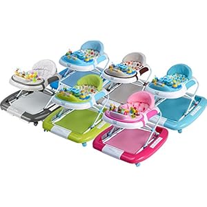 ib style® 3 in 1 loopstoel | loopwagentje | met schommelfunctie | licht en geluid | EN1273:2005 | groene