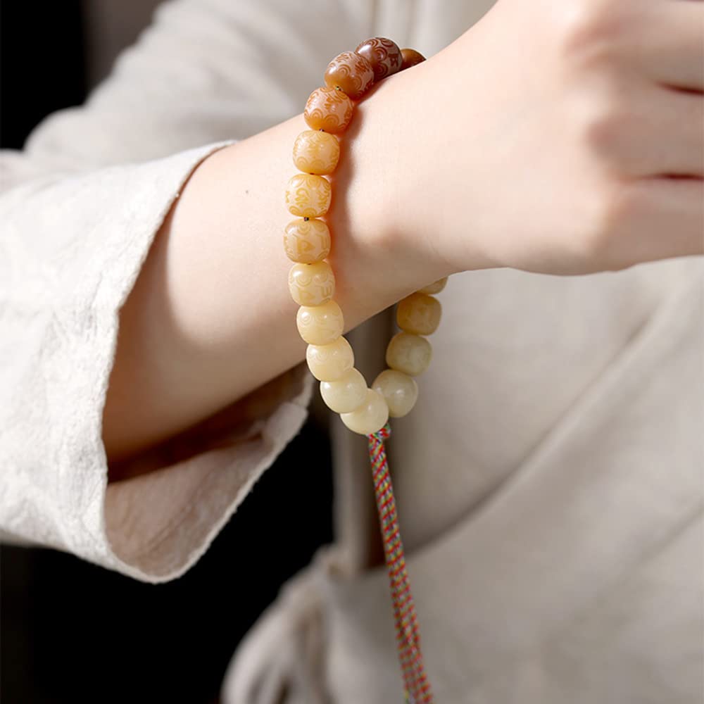 Braccialetti con Perline di radice Mantra Bodhi a Sei Caratteri