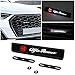 Emblema del capó Delantero del Coche 1 unids Modelo de automóvil LED Luces Decorativas Car LED Cap Hood Grille Emblem Badge Compatible con Alfa Romeo 159 147 156 166 Giulietta Giulia Mito Apliques