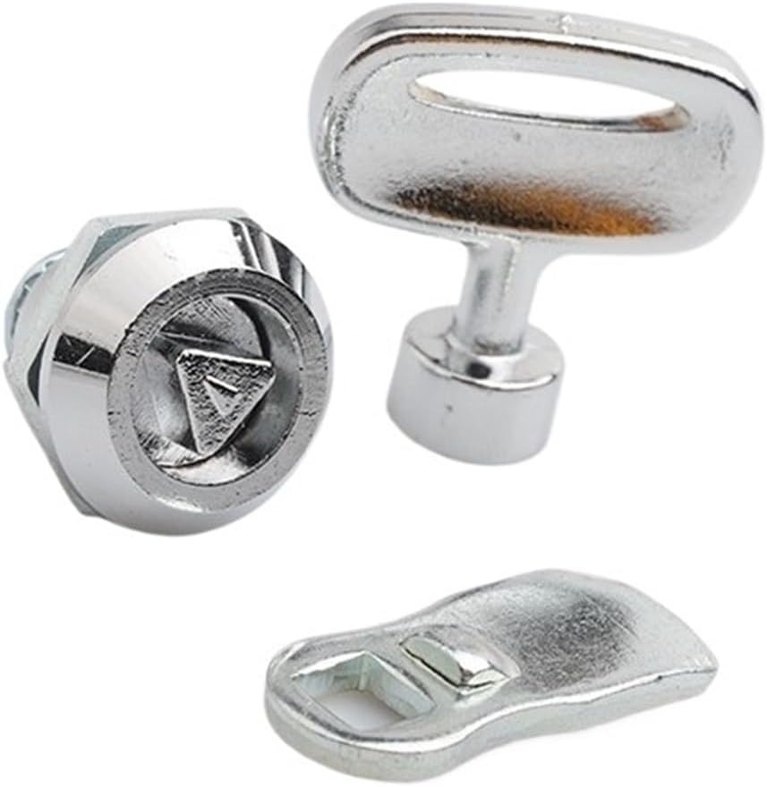 MS845 The Smallest Triangular Cylinder Cam Lock Electrial Cabinet Cam Lock with Key Distribution Box Cabinet Door Cam Lock 1Pcs(Key)