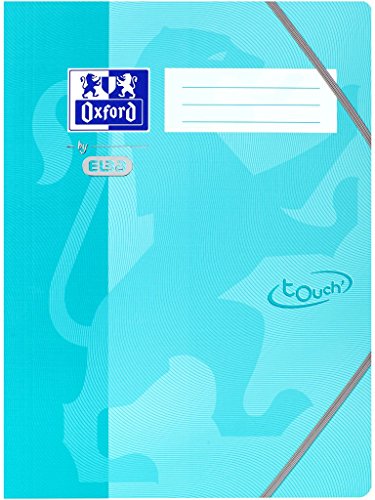 Oxford Eckspanner-Mappe A4, fester Karton, Soft Touch-Oberfläche, türkis